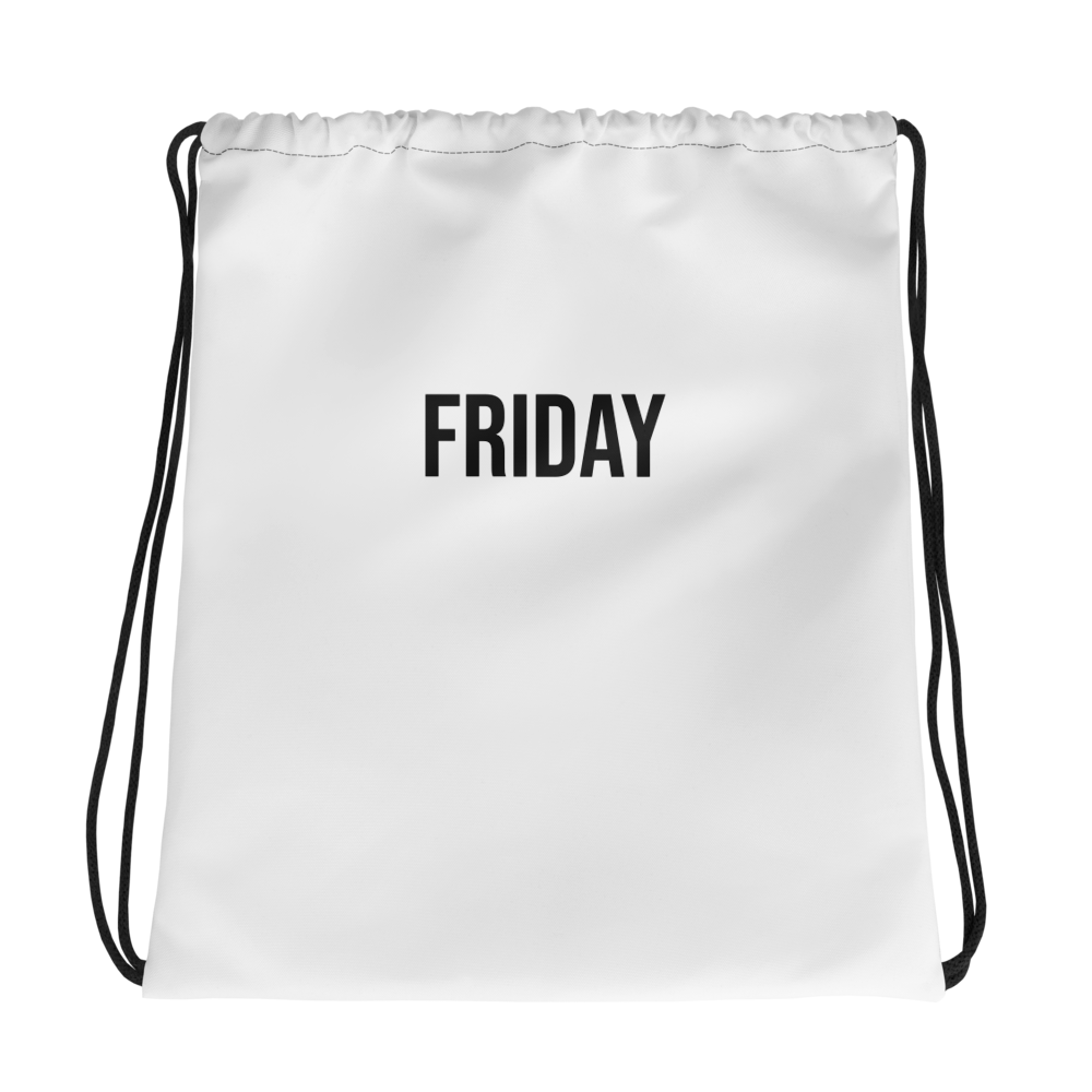 My Friday Drawstring bag